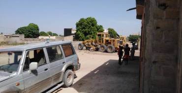 Travaux de terrassement de la rue AYOU WANE et SOLANGE NDIAYE